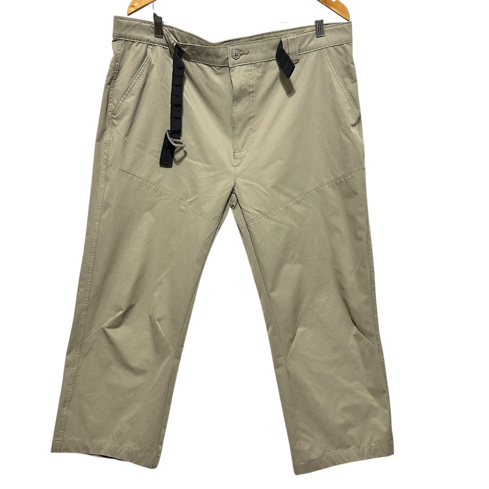 Lake Trail Men Pants‎ 38x32 Utility Outdoor Hiking Belted Ripstop Nylon Gorpcore